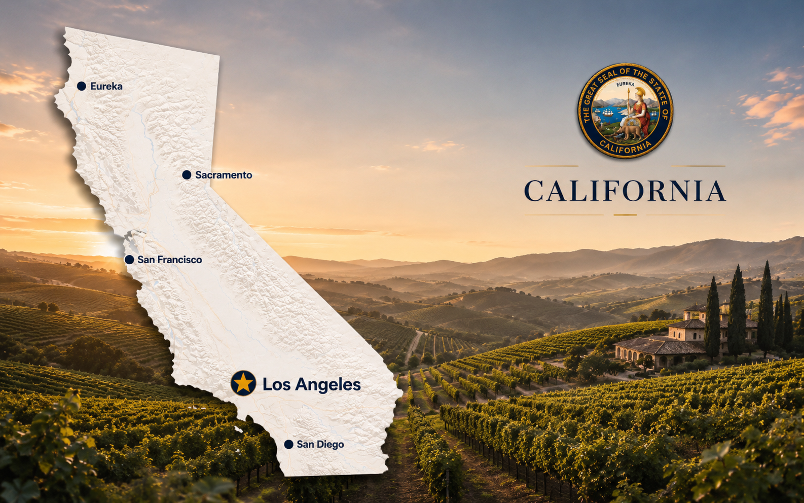 California expert witness coverage map