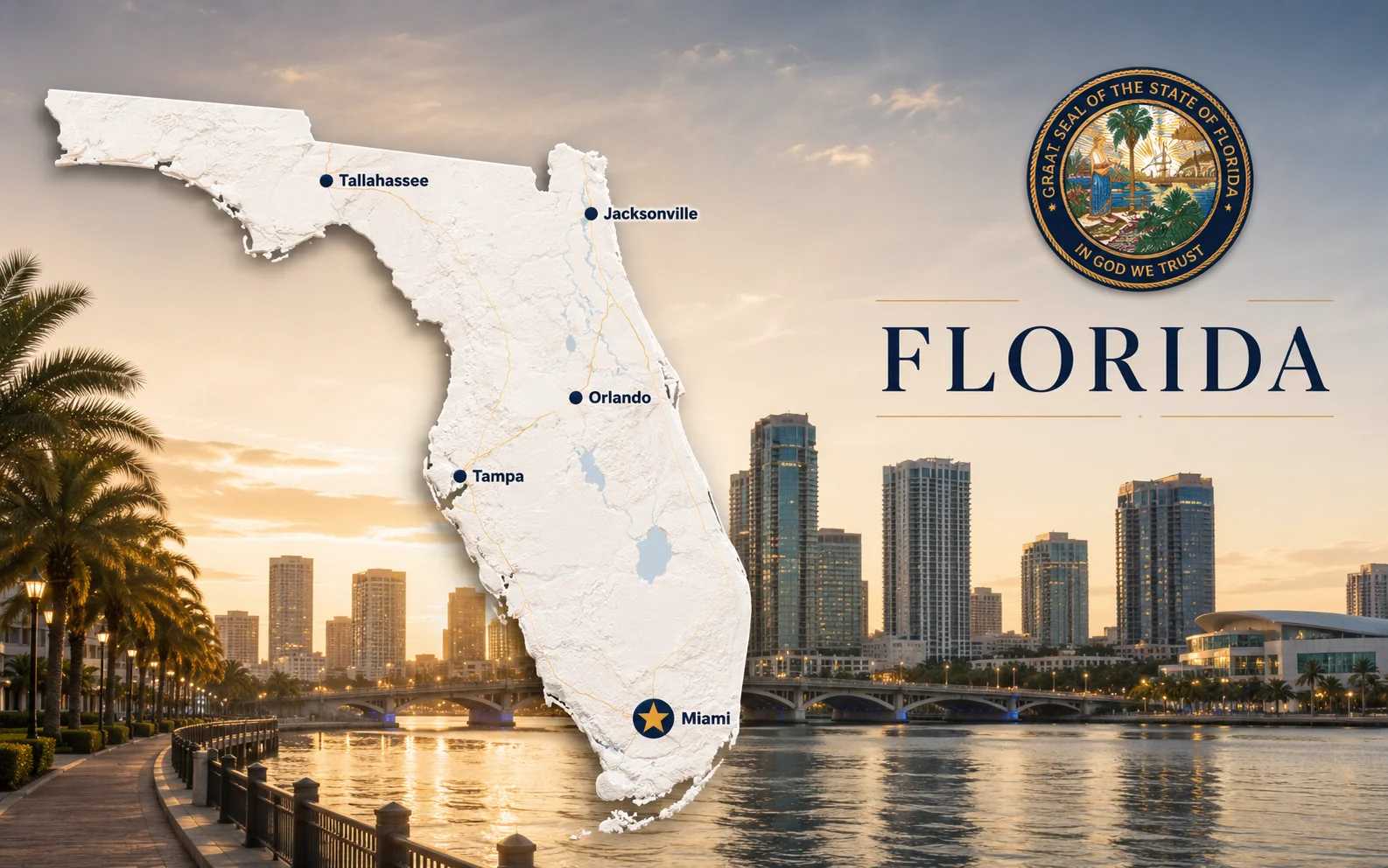 Florida expert witness coverage map